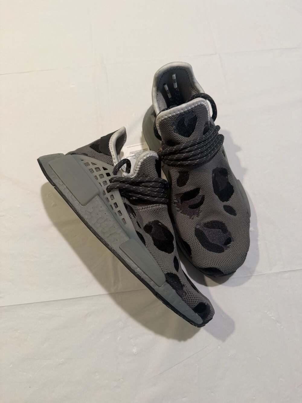 Adidas x Pharrell Williams Hu NMD Animal Print Ash Grey Sneakers ID1531